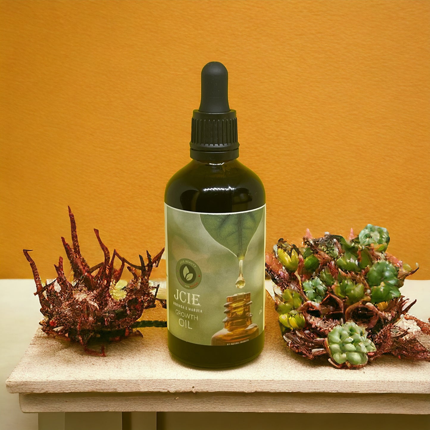 Moringa and marula hair oil